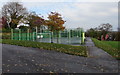 Multi-use sports court in Victoria Park, Cadoxton