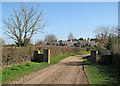 Little Wilbraham: Mill Road and the backs of the almshouses