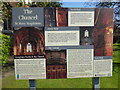 Information board for St Mary Magdalene Church, Enfield