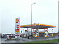 Shell Service Station on the A49 Warrington Road at Marus Bridge