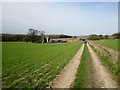 SE8350 : Yorkshire  Wolds  Way  toward  Low  Warrendale  Farm by Martin Dawes