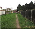 Brookside track towards Western Avenue, Newport