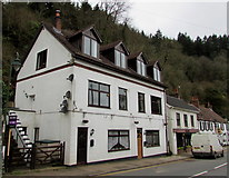 SO5200 : Four dormer windows and five satellite dishes, Main Road, Tintern by Jaggery