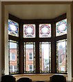 Windows in Hyde Town Hall.