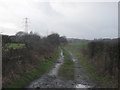 Footpath between Warrington Road and Cranberry Ley Farm