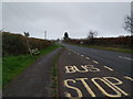 Bus stop on the B3178, looking south