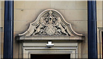 NT4936 : Royal Bank of Scotland (2) - crest, 35 Bank Street, Galashiels by P L Chadwick