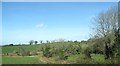 Farmland on the west side of the A25