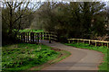 Bridge in Bure Park nature reserve