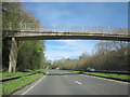 Cirencester A429 Northbound Passing Under Footbridge