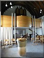 SO8428 : Font and organ, Tirley church by Philip Halling