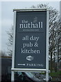 Sign for the Nuthall public house