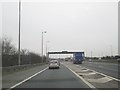 M62  slip road  at  Junction  24  to  A629  at  Ainley  Top