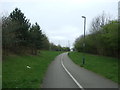 Cycle path off Woodhouse Way (A6002)