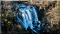 Waterfall from viewing platform in Aros Park