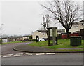 Phonebox and telecoms cabinet on a Thornhill corner, Cwmbran