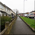 Maendy Way pavement, Upper Cwmbran