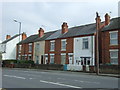 Terraced housing on Cinderhill Road