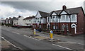 Pedestrian refuge in Llantarnam Road, Cwmbran