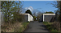 A footbridge over the railway