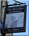 Sign for the Shoulder of Mutton, Hamstall Ridware