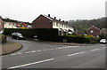 Long hedge on an Upper Cwmbran corner