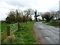 Bend on Byley Lane, at Round House Farm