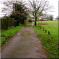 Path along the eastern edge of a field, Upper Cwmbran