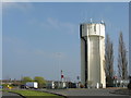 TL2873 : Water tower at RAF Wyton by M J Richardson