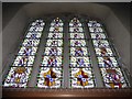 TQ4935 : St Michael & All Angels, Withyham: stained glass window (VI) by Basher Eyre