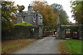 SX0963 : Lanhydrock: lodge and entrance gate at east end of park by Christopher Hilton