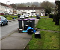 Wheelie bins and recycling boxes in  West Pontnewydd, Cwmbran