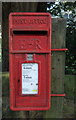 SK0917 : Close up, Elizabeth II postbox, Pipe Ridware by JThomas