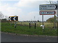 TL2972 : Road signs on Sawtry Way by M J Richardson