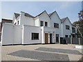 White houses on a Burnham-on-Sea corner