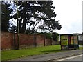 Bus shelter and old wall, Christchurch Road