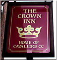 The Crown Inn name sign, Bridgwater