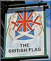 The British Flag pub name sign, Bridgwater