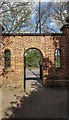 Entrance to Minchenden Oak Garden, Southgate, London N14