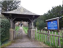 TQ4851 : St Mary, Ide Hill: lych gate by Basher Eyre
