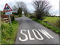 School sign along Clogherny Road