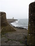 J5980 : Gap in the sea wall providing access to the seaward side of the South Pier by Eric Jones