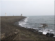 J5980 : The seaward side of the South Pier of Donaghadee Harbour by Eric Jones