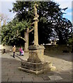 SP0202 : Medieval High Cross, West Market Place, Cirencester by Jaggery