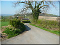 Bedlam Lane at the junction with Allums Lane, Arthington