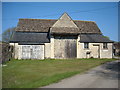 SP1401 : Cotswold stone barn, Waiten Hill Farm by Vieve Forward