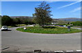 Roundabout at a major junction in Greenmeadow, Cwmbran