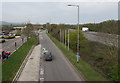 ST1920 : Entrance road to Taunton Deane Services Southbound, Somerset by Jaggery