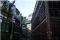 View of One Broadgate from the UBS courtyard on Appold Street