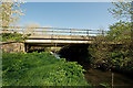 The upstream side of Bow Bridge on the River Yeo